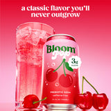 Bloom Pop Prebiotic Soda, Gut Health Support, Shirley Temple, 12 Pack
