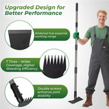 Walensee 2-in-1 Weed Puller Tool and Garden Hoe, Long Handle Weed Rake