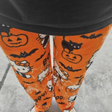 BIUGNVW Anime Women's Cartoon Family Flannel Pajama Pants - Christmas & Halloween Orange Medium