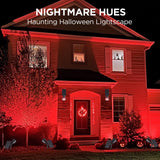 InnoGear Solar Lights Outdoor Waterproof Halloween Christmas Solar Garden Light for Outside Yard Landscape Lighting Pathway Spot Lights Spotlight Wall Light Auto On/Off, 2 Pack (Red and Green Light)