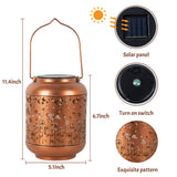 Butterfly Solar Lanterns Outdoor Waterproof, Butterfly Gifts for Women Grandma Mom, Hanging Rose Solar Lights for Garden Decor
