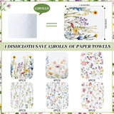 Noveread 36 Pack Reusable Kitchen Cloths Cotton Towels, Wildflowers