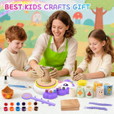 Pottery Wheel for Kids, Unicorn Craft Kit Arts and Crafts for Kid Ages 6-12