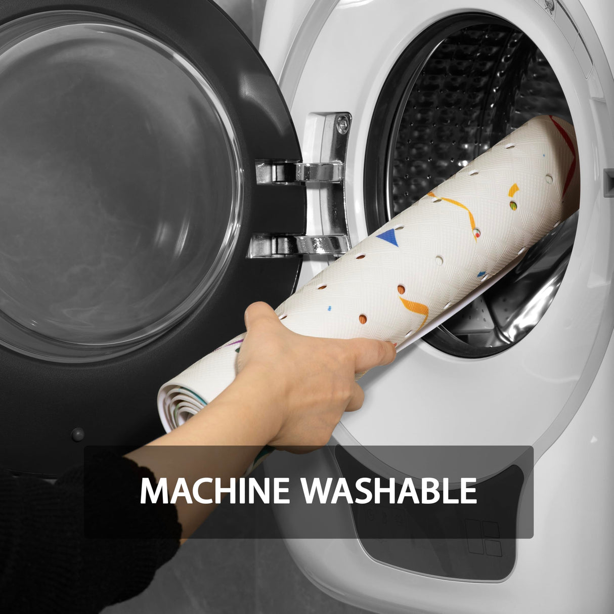 YINENN Bath and Shower Safety Mats 40x16 inch, Non Slip with Suction Cups for Bathroom Stall and Tub Floor, Extra Large and Machine Washable, Drain Holes Keep Bathtub Clean, Colored Animals