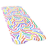 YINENN Bath and Shower Safety Mats 40x16 inch, Non Slip with Suction Cups for Bathroom Stall and Tub Floor, Extra Large and Machine Washable, Drain Holes Keep Bathtub Clean, Colored Lines