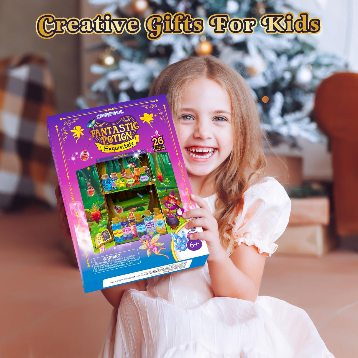 Fairy Magic Potions Kit for Kids, Upgraded 26 DIY Mixed Magic Wizard Potion Bottles, Mystery Potions Craft Kit, Christmas Decorations Birthday Gifts for Age 6 7 8 9 10+ Year Old Girls Boys