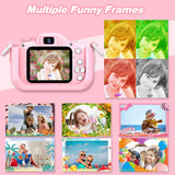 Goopow Kids Camera Toys for 3-8 Year Old Girls Boys,Children Digital Video Camcorder Camera with Cartoon Soft Cover, Best Chritmas Birthday Festival Gift for Kids