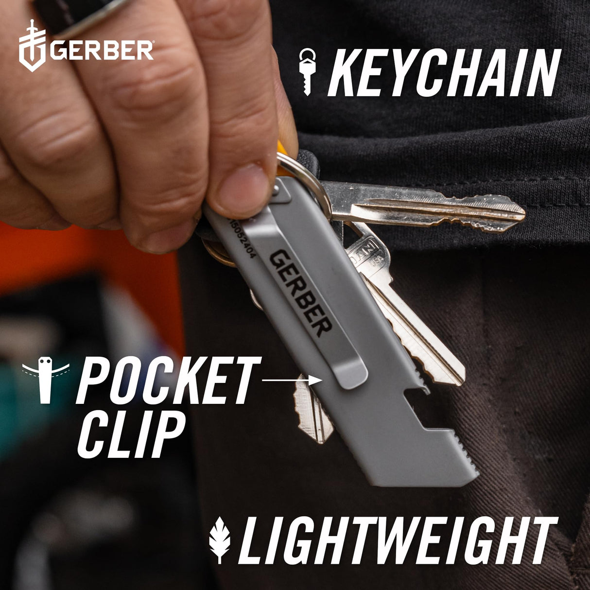 Gerber Gear EAB Utility Knife, Clips to Pocket or Keychain with Replaceable Razor Blade for Everyday Carry, EDC Gear with Box Cutter Retractable, Slim Black