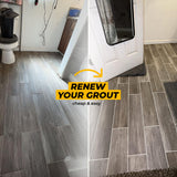 PentaUSA Tile Grout Repair Kit - White Premixed Acrylic Sanded Grout Filler for Bathroom, Shower, and Kitchen, Water-Resistant Tube with Applicator, Fills Cracks and Gaps, Fast Drying (8.8oz / 250g)