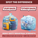 55-60 Gallon Clear Trash Bags | 50 Count | Large Clear Plastic Bags for Recycling, Garbage, and Commercial Use – Fits 55 Gallon and 60 Gallon Trash Cans
