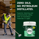 Gritty Green Sweeping Compound with Sand – Effective Dust Control on Cement & Unfinished Floors, Grit and Sand Breaks Up Loose Dust for an Even Deeper Clean, Oil Free, Made in USA (8.4 lbs)