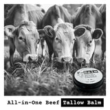 The Tallowed Truth F-Balm Tallow – Grass-fed, Grass-finished Tallow – 5 Ingredients Only – Canadian-made All Purpose Tallow Balm – Made in Canada – Tallow for Face & Body – 2 oz (1-Pack)