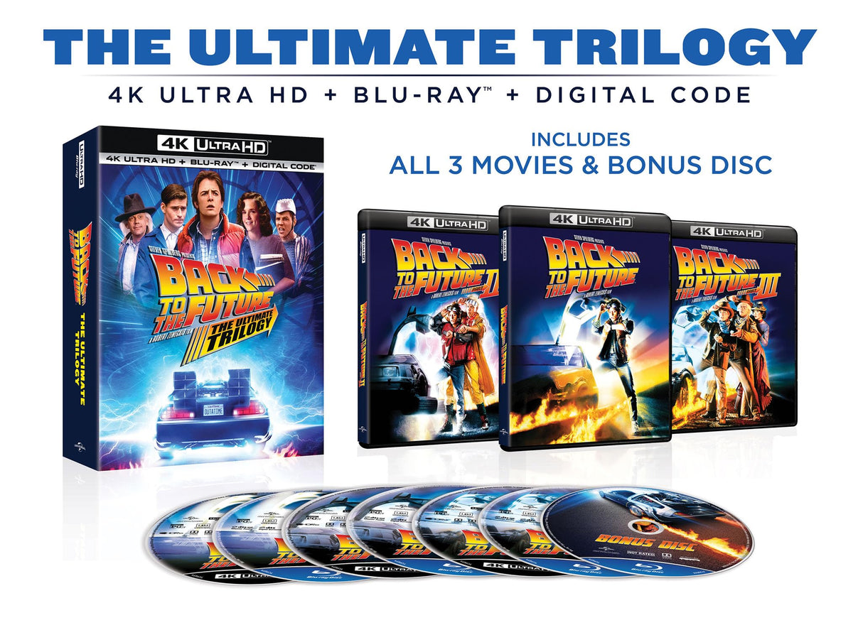 Back to the Future: The Ultimate Trilogy - 4K Ultra HD + Blu-ray + Digital [4K UHD]