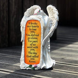 Angel Garden Statues Outdoor Decor, Solar Angel Figurines Lights for Garden Decoration Yard Art Memorial Gifts for Loss of Loved One