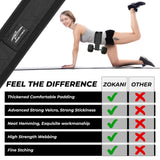 Zokani Fitness Hip Thrust Belt - Heavy duty, Comfortable, Adjustable Glute Trainer with Anti-Slip Pads. Ideal for Home Workouts with Dumbbells, Kettlebells, Plates. Extra Padding for Gym and Home Fitness hold up to 600 lbs - Black