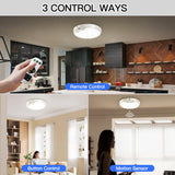 Homelist Newly Upgraded 8000mAh Rechargeable Ceiling Light, Battery-Operated Wireless Motion Sensor Ceiling Light with Remote for Shower, Bathroom, Closet, Stairs, Hallway, Porch (6000K Cool White)