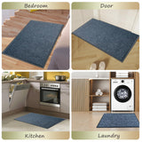 Front Door Mat,2'x3'Indoor Outdoor Door Mat,Heavy Duty Durable Welcome,Commercial Floor Mats Inside Outside Entrance, Waterproof All-Season, All-Weather Non Slip Backing Doormat for Entryway,Dark Gray