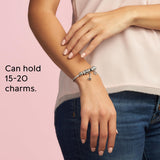PANDORA Moments Barrel Clasp Snake Chain Bracelet - Silver Bracelet for Women - Sterling Silver - with Gift Box - 7.5"