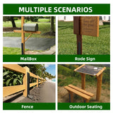 5PCS Fence Post Repair Kit, Heavy Duty Fence Posts Repair Stakes for Fix Wooden Broken Posts, Repair Tilted