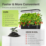 SUNCOZE Hydroponics Growing System, 12 Pods, 12.4 in Adjustable Height