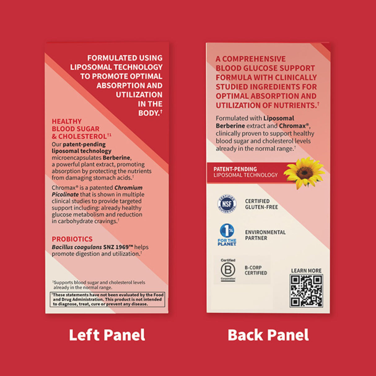 Garden of Life Liposomal Berberine and Chromium Picolinate for Already Healthy Blood Sugar, Glucose Metabolism and Cholesterol—Probiotics for Easy Digestion—Non GMO, Gluten Free, Kosher, 30 Servings