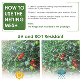 Ruolan Bird Netting for Garden Protect Vegetable Plants and Fruit Trees13X82Ft,Plastic Trellis Netting for Birds, Deer,Squirrels and Other Animals