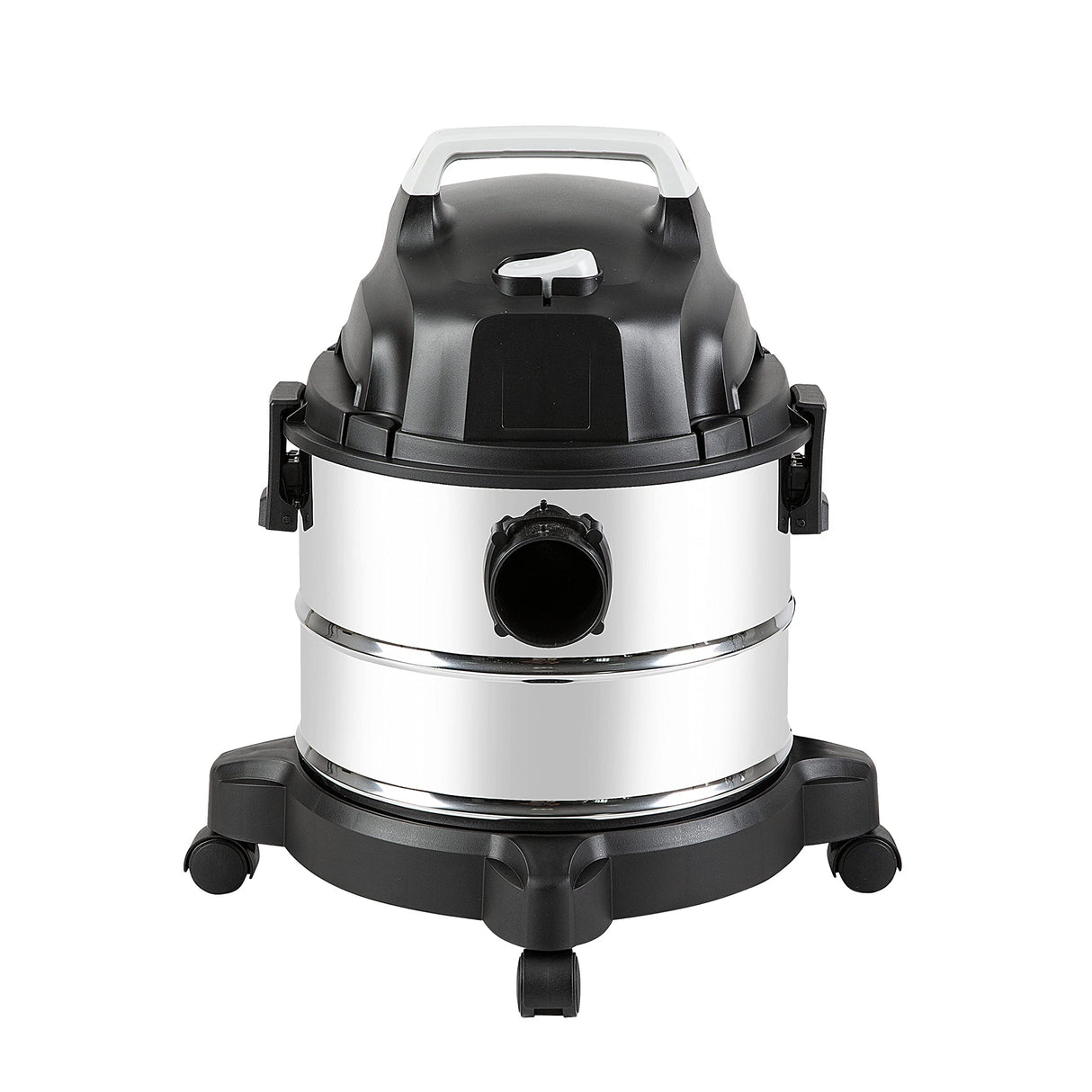 Amazon Basics Wet Dry Shop Vacuum Cleaner, 4 Gallon, 3 HP Stainless Steel, Grey/Black