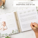 Keepsake Baby Memory Book – Timeless Gender Neutral First 5 Year Baby Book
