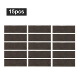 COSY HOMEER Edging Stair Treads Non-Slip Carpet Mat 28inX9in Indoor Stair Runners for Wooden Steps, Edging Stair Rugs for Kids and Dogs, 100% Polyester TPE Backing (15pc, Brown)