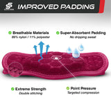 Sleeve Stars Tennis Elbow Brace for Men & Women, Tendonitis Elbow Brace & Strap Golfers Elbow Brace Counterforce Band for Tendon Pain Relief & Support for Forearm w/ 3 Straps Fits 9-23" (Single) (1, Hot Pink, One Size)