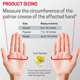 Ezy Wrap The Boxer Orthopedic Hand & Wrist Brace – Wrist Support Brace for Women & Men – Comfortable Wrist & Hand Wraps w/Finger Splints for Metacarpal Fracture, Sprain, or Swelling (Black) - Regular