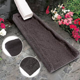 Sekcen 2 Pack Rubber Downspout Splash Block Rain Gutter Down Spout Drain Trays Brown