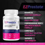 (3 Pack) EZ Prostate Supplement, EZ Prostate Capsules, EZ Prostate Pills, EZ Prostate, EZ Prostate Pills for Men, EZprostate Supplement for Men, EZ Prostate Advanced Formula, 180 Capsules for 3 Months