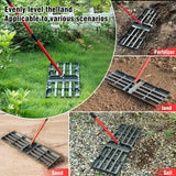 Zenhosit Lawn Leveling Rake - Lawn Leveler with 78" Adjustable Steel Handle, 30"x10" Ground Plate for Yard, Grass, Level Soil, Dirt Ground or Golf Field
