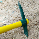 ZOENHOU 2 PCS 15 x 10 Inch Garden Pick, Heavy Duty Cutter Mattock Hoe with Fiberglass Handle, Pick Axes for Digging Stumpy Flower Beds