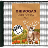 ORIVOGAS Deer Fence Netting,Plastic Mesh Fence 6.5x50ft,Reinforced Edges 55gsm Heavy Duty Animal Barrier,Ideal for Garden Netting,Against Bird,Temporary Fence,Fruit Plant Protection,Black