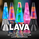 Lava The Original Lamp - 14.5" Trippy Shrooms – Classic Liquid Motion Lamp - Tri-Colored Globe and Black Base - Item #2361 (Amazon Exclusive)