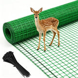 Tilvex 6.6x100ft Plastic Mesh Fencing,0.4in Mesh Deer Fence