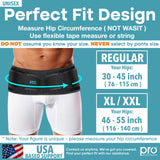 Pro Enrichment Sacroiliac Patented Hip Belt for Women and Men That Alleviates Sciatica, Pelvic, Lower Back, Leg and Sacral Nerve Pain Caused by SI Joint Dysfunction| Hip Brace (Regular)