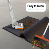 MaxMat® Extra Large Commercial Floor Mat, 3 x 5 Feet Heavy Duty Made in USA Commercial Door Mat, Waterproof, Low-Profile, Easy to Clean, Rubber Backing Entry Mudroom Rug (Charcoal Grey)