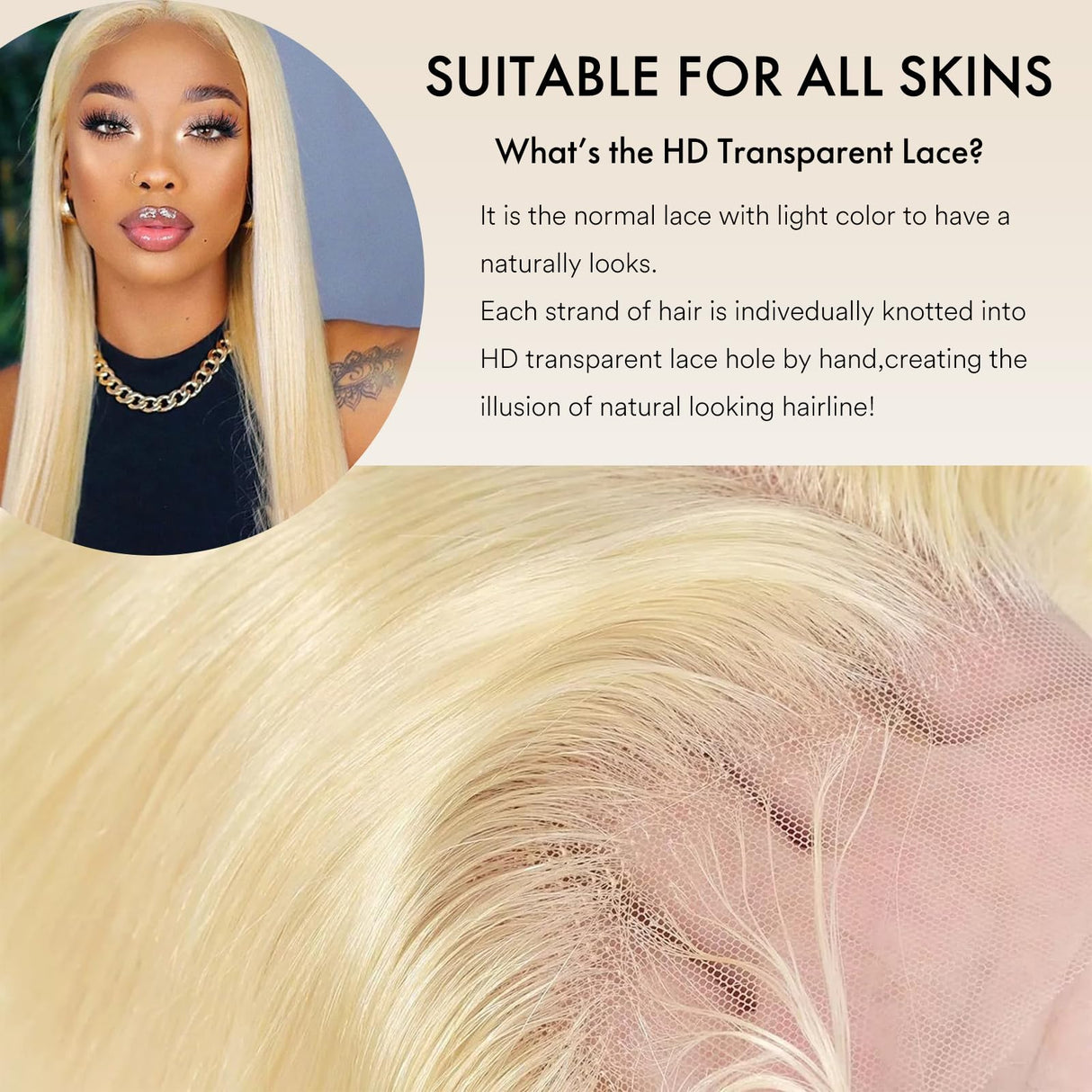 613 Lace Front Wig Human Hair 30 inch Blonde Wig Human Hair 13x4 Straight Lace Front Wig 200 Density Pre-Plucked with Baby Hair HD Lace Frontal Wig for Women Natural Hairline
