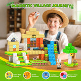 Magnetic Blocks, Magnetic Building Blocks, Magnet Cubes Kids Toys Farm games, Sensory STEM Building Toys for 3-5 4-6 5-7 6-8 Year Old Boys Girls, Christmas Birthday Gifts for Boys & Girls Ages 3+