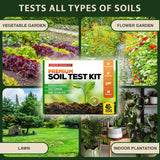 Premium Soil Test Kit: 40 Complete Tests for Lawns, Gardens, and Vegetables. Tests for Ammonia Nitrogen, pH, Phosphorus, and Potassium.