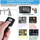Garage Door Opener Keypad with 2 Garage Door Opener Remote for Liftmaster Chamberlain Craftsman Remote Keypad 877MAX 893LM 893Max 971LM 371LM, Purple Yellow Red Orange Learn Button