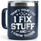 WITTSPOT Birthday Gifts for Men, Dad, Him, Handyman, Grandpa on Fathers Day, Christmas - Dad Birthday Gift Ideas - Cool Mens gifts Ideas, Mens Birthday Gift Ideas - Stainless Steel Men Mug 14 Oz