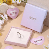 MILACOLATO 925 Sterling Silver Rings for Women Dainty CZ Daisy Flower Ring