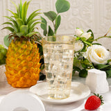 I00000 16 oz Gold Plastic Cups, 100 Pack Gold Glitter Plastic Cups Tumblers Disposable Party Cups Wedding Cups, Heavy-duty Plastic Disposable Cups Ideal for Halloween,Thanksgiving & Christmas Parties