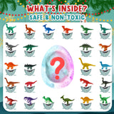 Qivatex Bath Bombs for Kids with Dinosaur Toys Inside, Natural Organic
