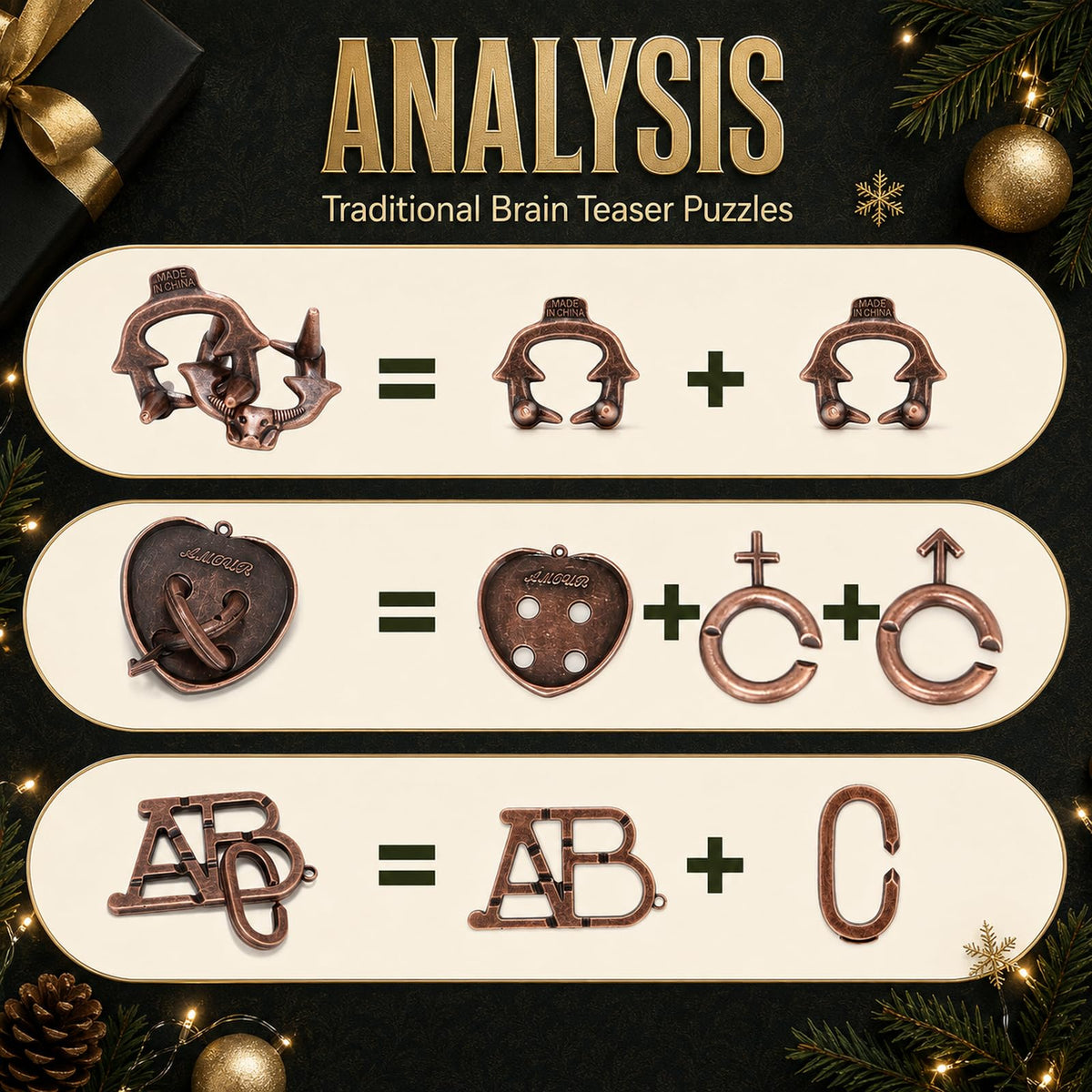 Advent Calendar 2026 Brain Teaser, Teens Adults 24 Days Christmas Countdown