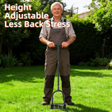 DomiHapi Lawn Aerator with Spring-Loaded Automatic Soil Removal Design
